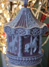 Wedgewood First Christmas Carousel 2012 Hanging Ornament Unboxed