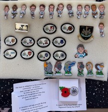 33 Newcastle United NUFC Football Pin Badges Including Kevin Keegan won’t split 