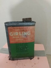 A VINTAGE GIRLING BRAKE FLUID TIN one quart rare