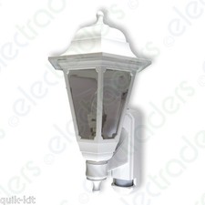 ASD CL/WK100P LED Coach Lantern with Security PIR Sensor - White