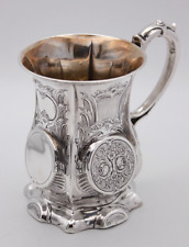 Stunning Victorian Sterling Silver Half Pint Tankard Birmingham 1858