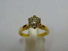 Ladies Stunning 18ct Gold 25pt Diamond Solitaire Ring - Size O 1/2 + Appraisal