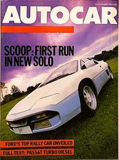 AUTOCAR MAGAZINE 14-NOV-84 -