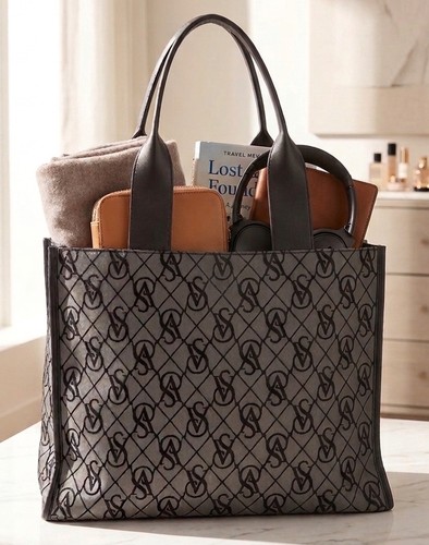 Victoria secret black tote - victoria’s,