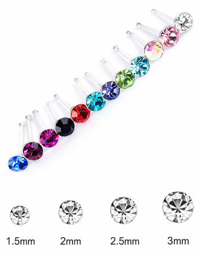 Pair nose stud - nose, 925