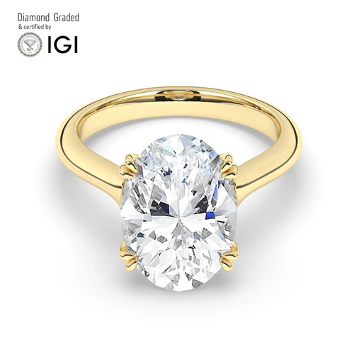 Oval diamond engagement ring - engagement,