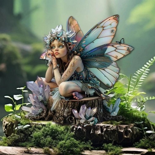 Acrylic garden decor fairy - garden,