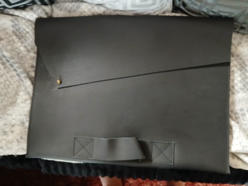 Genuine leather portfolio case - leather,