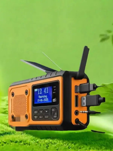 Solar crank dab radio - dab+,