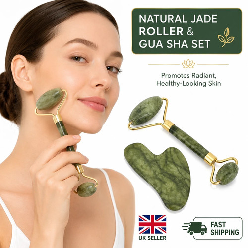 Natural jade roller gua - roller, &