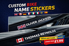 Bike Name Frame Stickers Vinyl