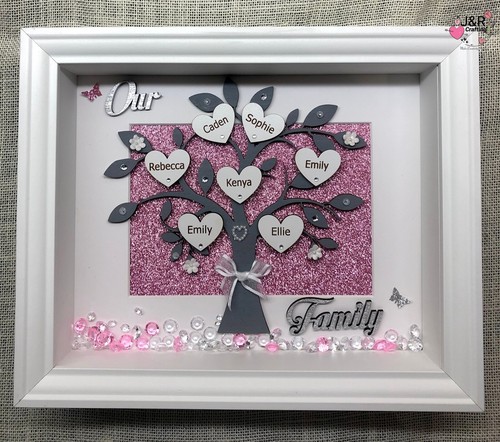 Personalised box frame - personalised, 3d
