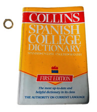 Book Collins Spanish College Dictionary First Edition Vintage ncb