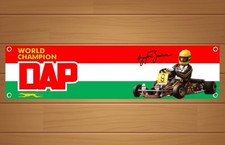 Dap Kart | Racing | Ayrton Senna | Banner Sign Garage Workshop | PVC Sign |RB002