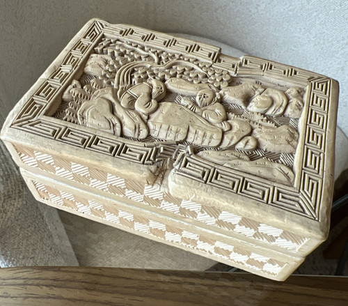 Antique chinese carved stone - chinese,