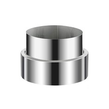 Silver Flue Pipe Reducer for
