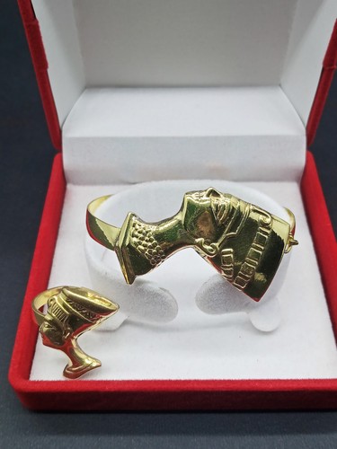 Nefertiti ring cuff bracelet - nefertiti,