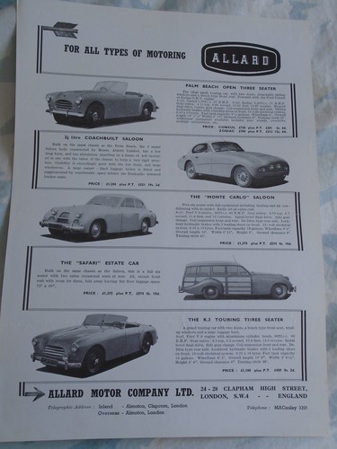 Allard range brochure english - range,