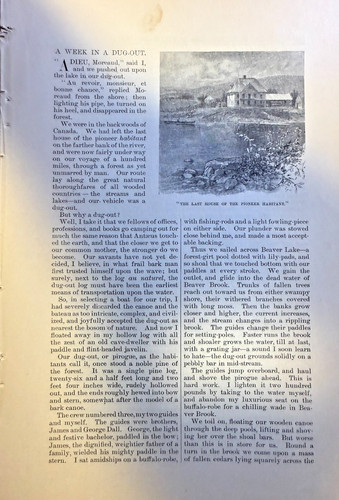1881 weekend dugout canoe - weekend, in