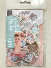 Vintage paper scraps Baby girl
