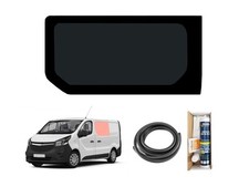 Side Window for Vauxhall Vivaro 14-19 Left Sliding Door Tinted Fixed Fitting Kit