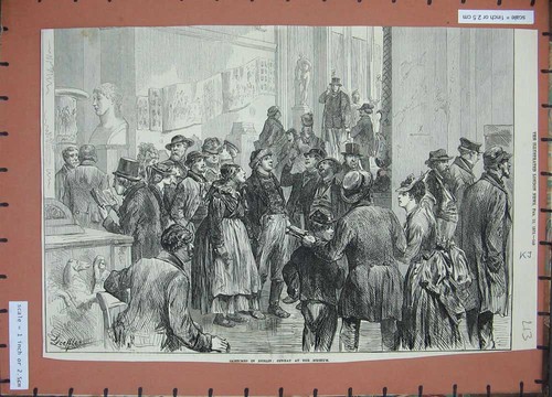 Original old antique print - original,