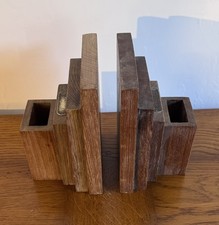 Teak Bookends - HMS Terrible