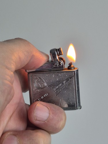 Vtg soviet petrol lighter - soviet,