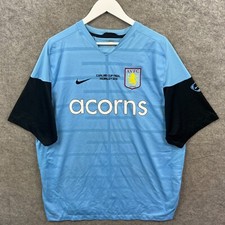 Aston Villa Shirt Mens XXL Blue Nike Training Jersey Carling Cup Final 2009/2010