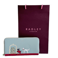 Radley Purse Leather Large Coin Card Matinee Wallet - Luggage Trolley - RRP £99
