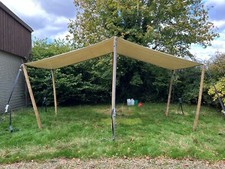 6m x 3m REFURB STRETCH TENT Seat 8 /PUB/CAFÉ/GARDEN Shade & Rain PVC