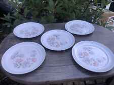 Set 5 Denby Dauphine side Plates (8.5”)  in good condition, lightweight, 1982 