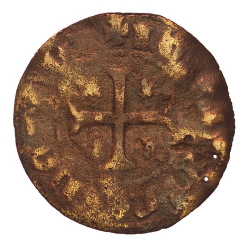 Medieval ihs cross brass - ihs, jeton