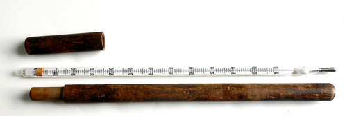 Immersion thermometer in - an,