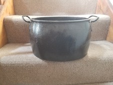 Rare 3.5 Gallon E.PUGH & CO. WEDNESBURY Antique Cast Iron Heavy Pot With Lid