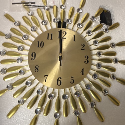 Gold sunburst metal wall - gold,