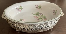 Mayell BlackBerry Bramble Serving Dish With Serving Stand 9”