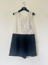 Lipsy White Tailored Playsuit