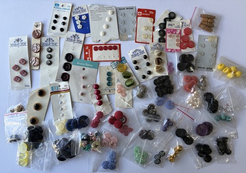 Vintage buttons huge - buttons,