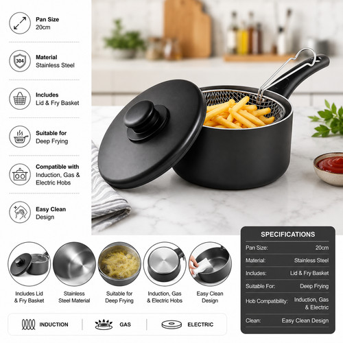 Chip pan fryer basket non - +,
