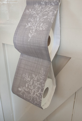 Fabric toilet roll holder - roll,