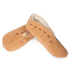 UNISEX. SPANISH SLIPPERS MOCCASIN SHOES REAL LEATHER SUEDE WARM FUR UK2-UK11