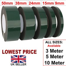 Double Sided Tape Heavy Duty Adhesive Strong Sticky Foam Black Tape Roll 3m -10m