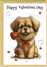 Tibetan Spaniel Dog Valentines