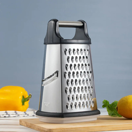 Sided stainless steel grater - 4-sided,