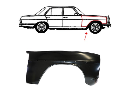 Repro front right fender for - front,