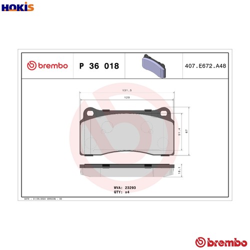 Brake pad set disc - pad,
