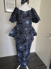 Two Pieces African Woman Dress For Women Vetement Femme Dashiki Ankara Dress