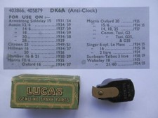 SINGER Le Mans WOLSELEY 21/60 HUMBER 16 21 etc LUCAS new old stock rotor arm 