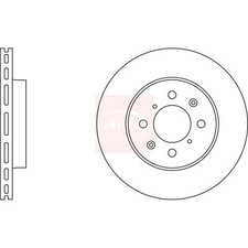 2x Brake Discs Vented For